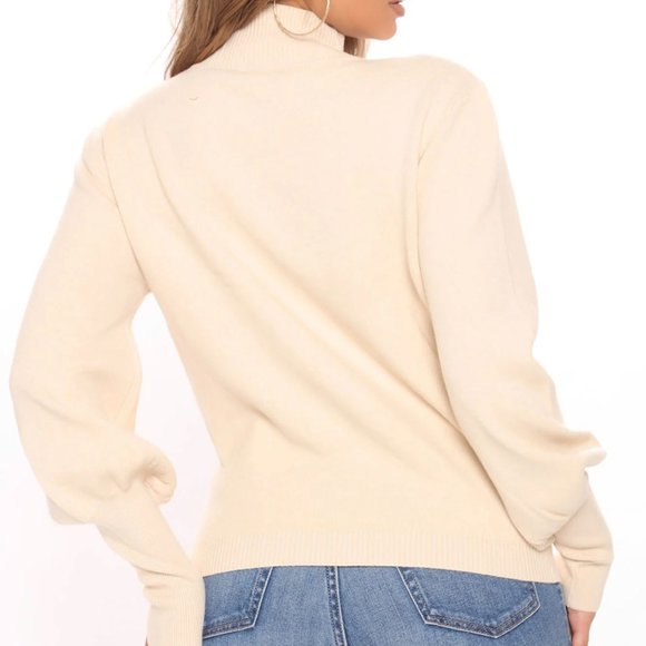 Fashion Nova Cream Sweater, Size XL - Picture 3 of 10